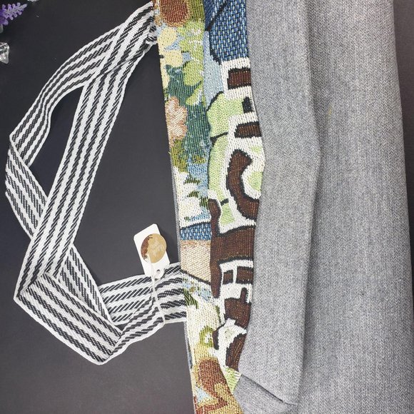 Stitch Canvas Casual Shoulder Tote Bag - Picture 16 of 16